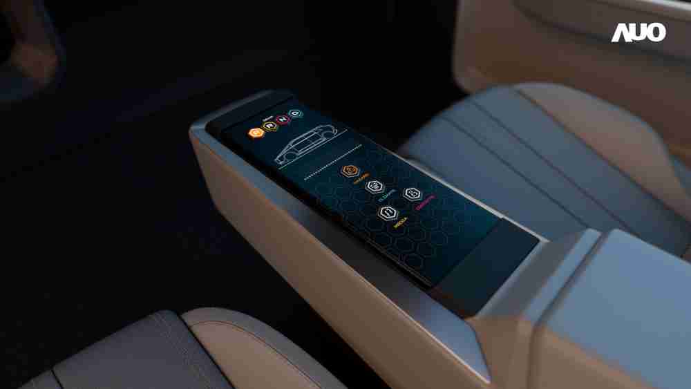 牛牛游戏以人性化设计打造多变形态中控显示(Morphing Center Control)，，，不使用时仅平面显示信息，，，进行操作时，，，显示器则会动态隆起，，转变成3D实体按钮，，，并有触觉回馈，，展示人机互动新体验
